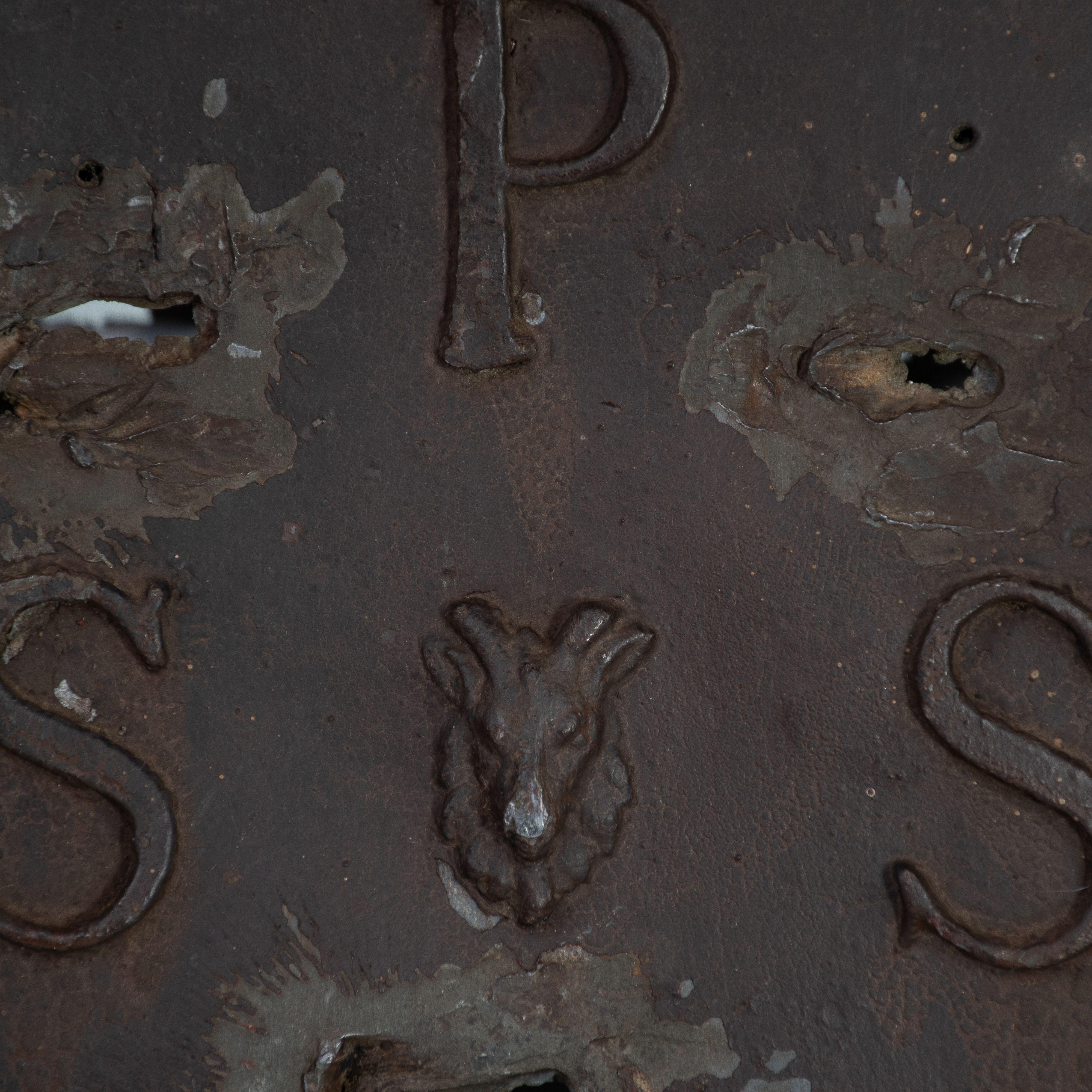 A set of four English lead Parish Boundary plaques marked and dated In Good Condition For Sale In London, GB