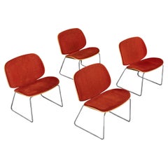 A Set of Four Four 1970s Modernist Chairs