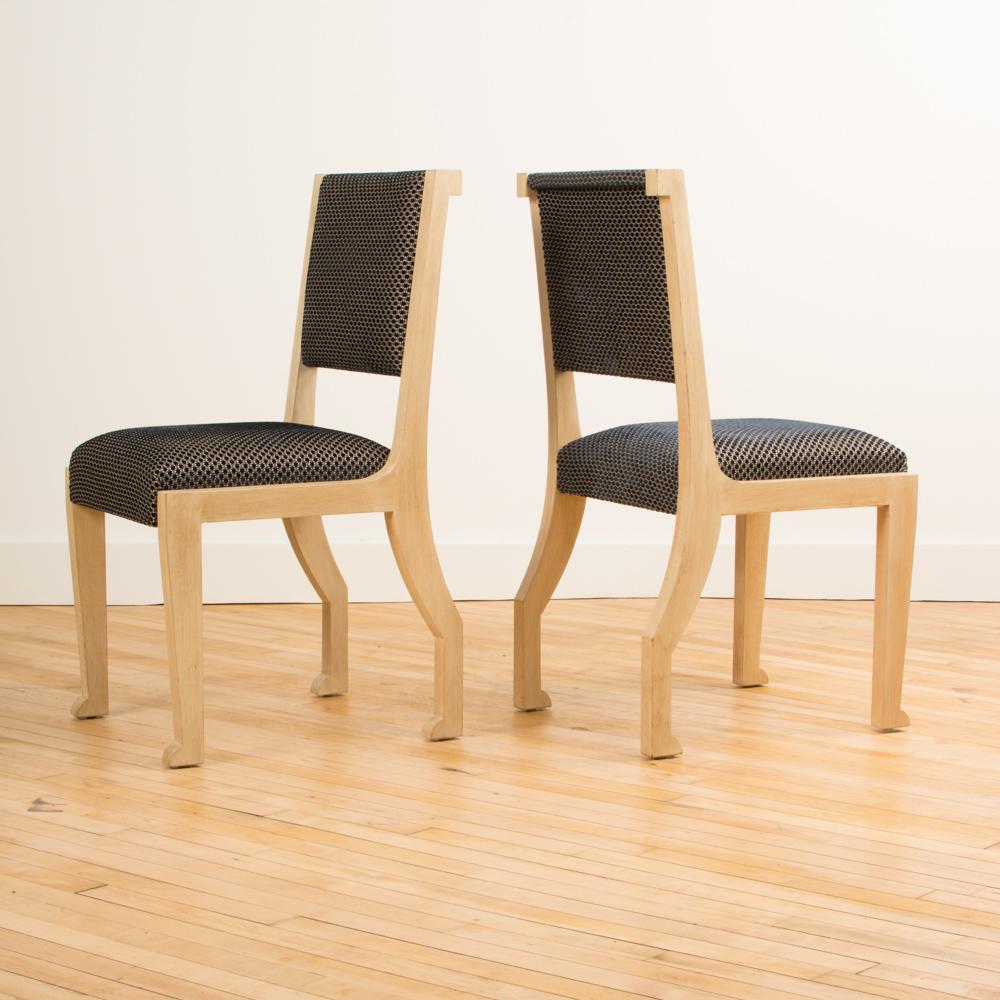 Set of Four French Chairs in the Manner of Marc du Plantier, circa 1990 In Good Condition In Philadelphia, PA