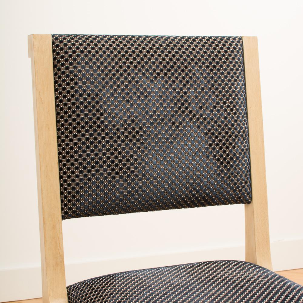 Wood Set of Four French Chairs in the Manner of Marc du Plantier, circa 1990