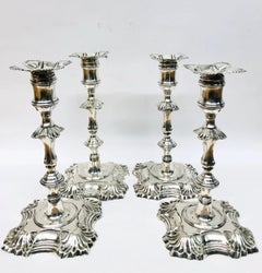 Set of Four George II Candlesticks by John Cafe