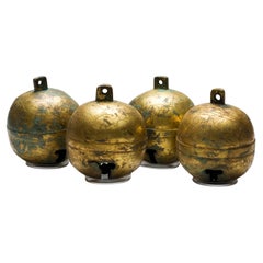 A Set of Four Gilt-Bronze Bells, Tang-Liao