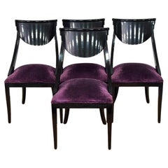 Used A set of four Gondola dining chairs by Pietro Costantini. Italy 1980s.