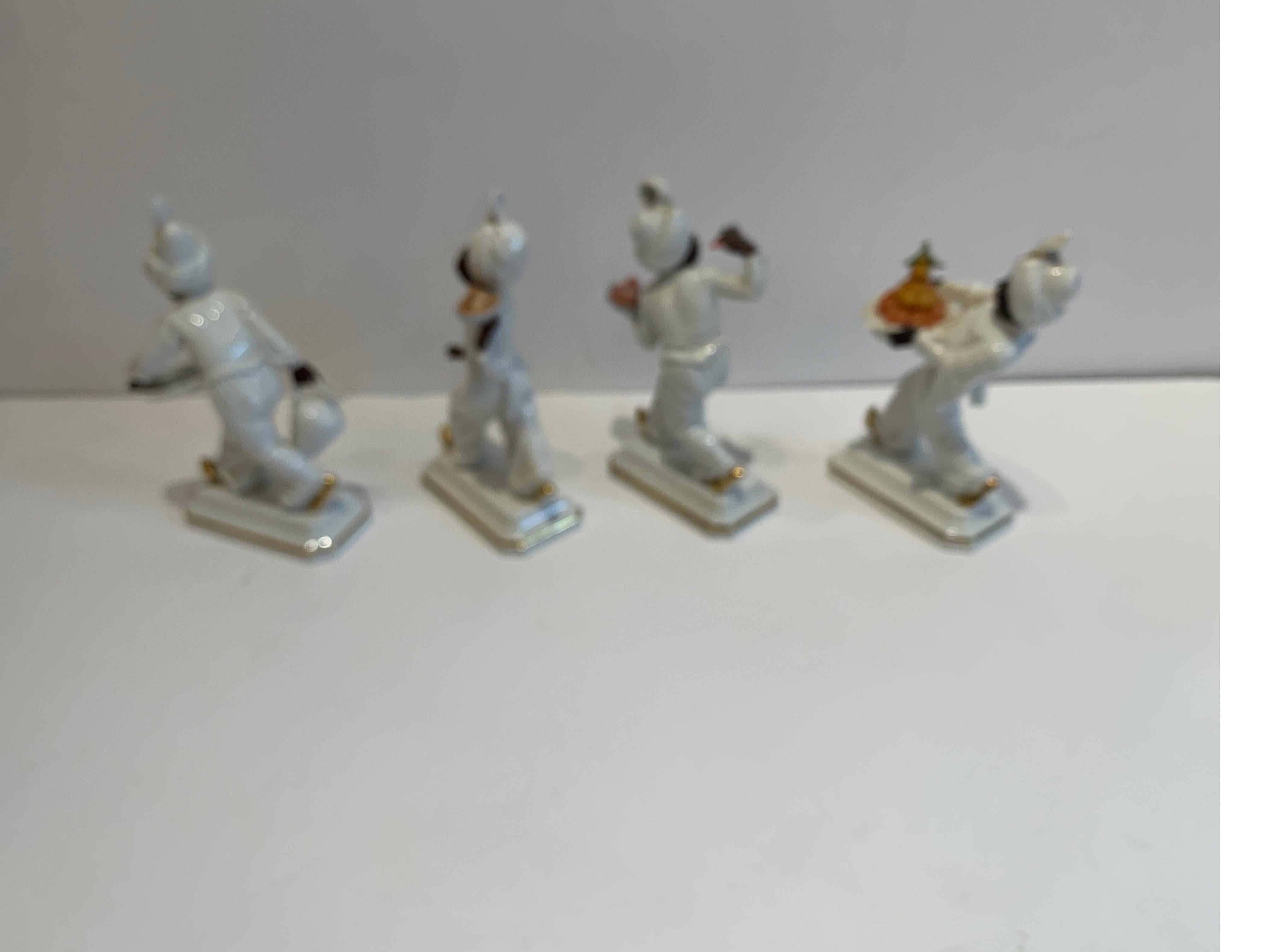 Set of Four Hand Painted Porcelain Rosenthal Figurines 6
