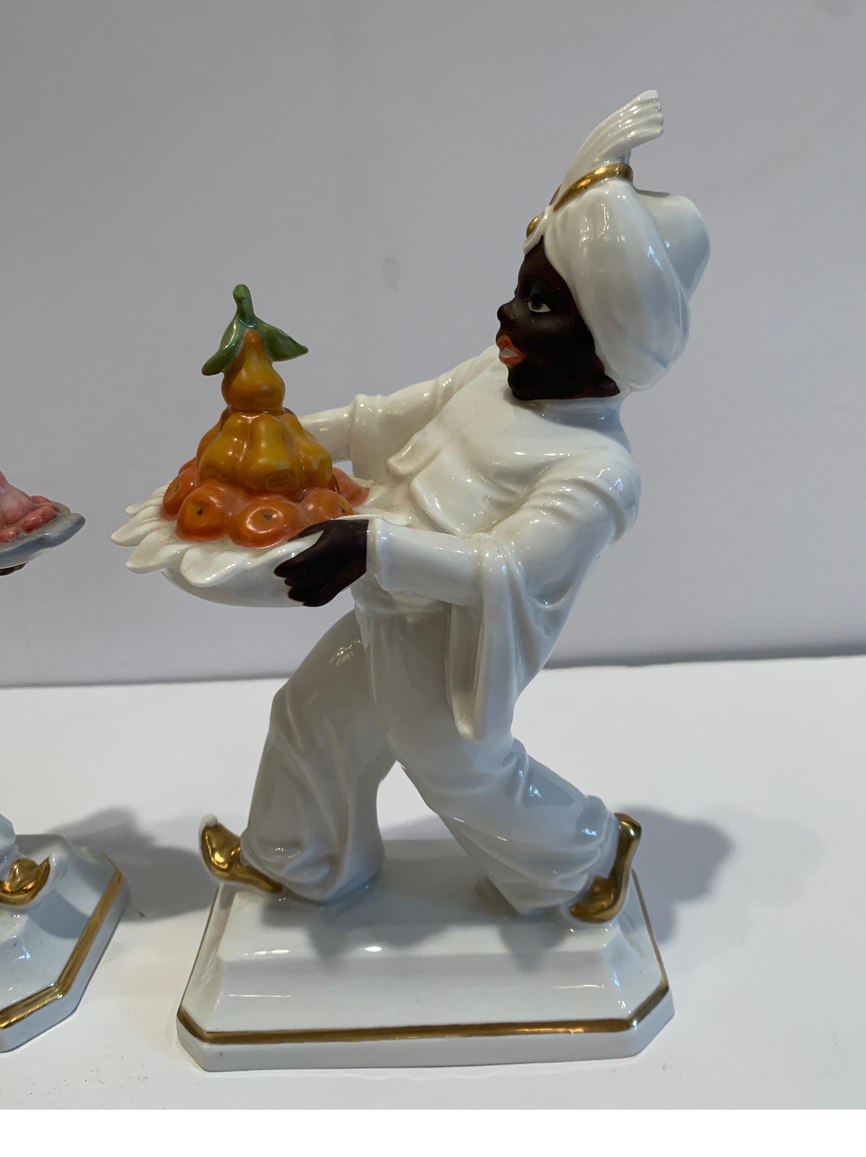20th Century Set of Four Hand Painted Porcelain Rosenthal Figurines
