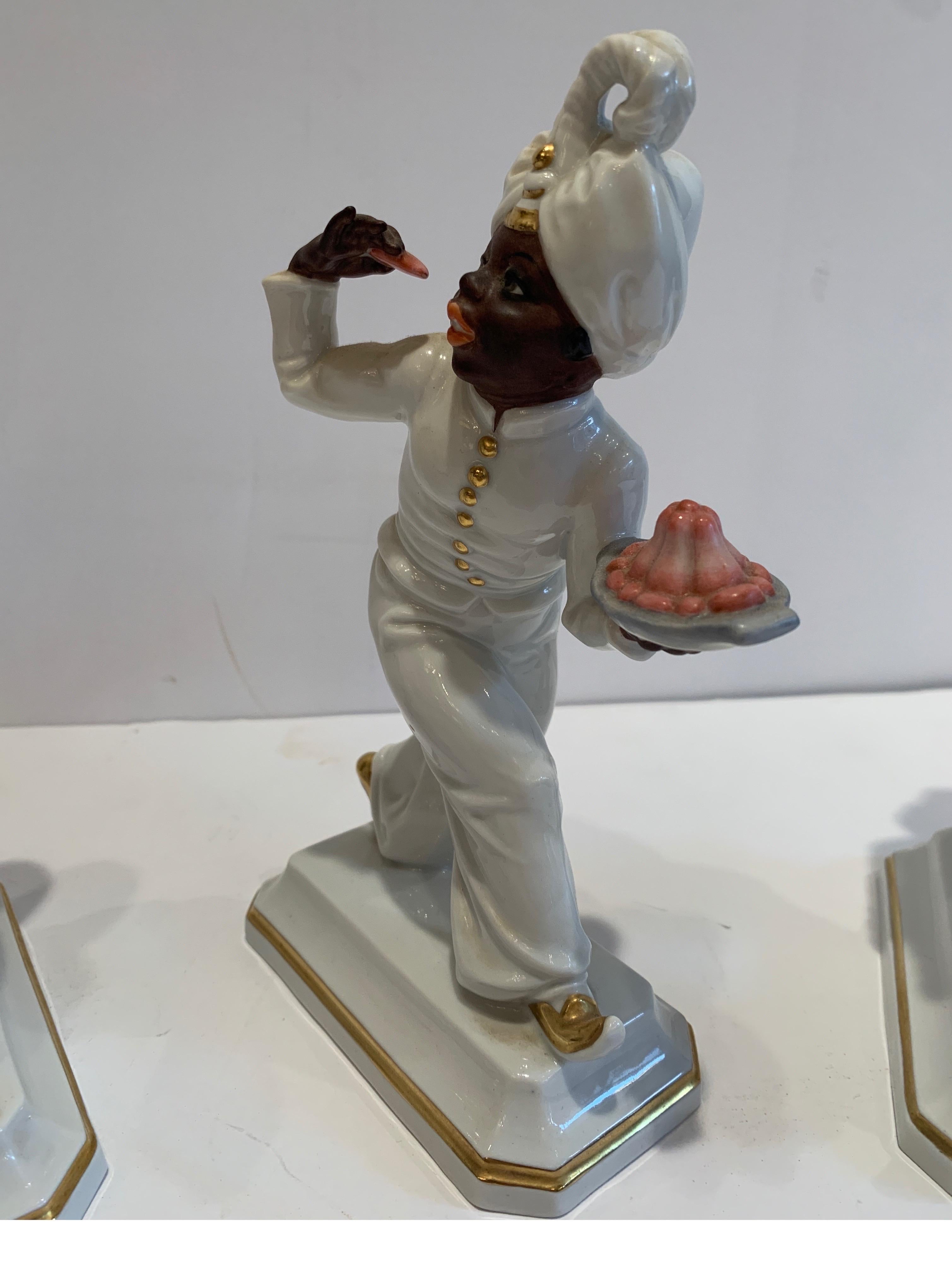 Set of Four Hand Painted Porcelain Rosenthal Figurines 3