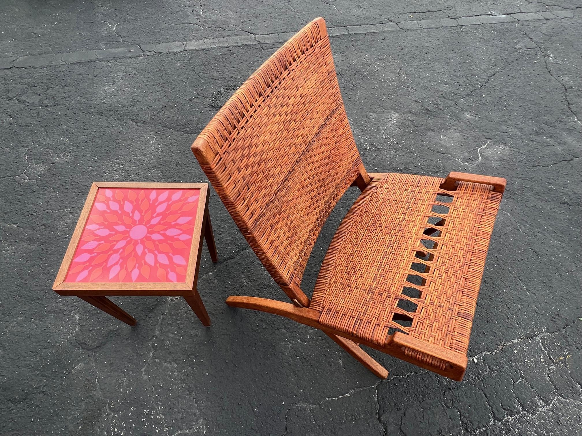 Danish A Set Of Four Hans Wegner Folding Chairs For Sale