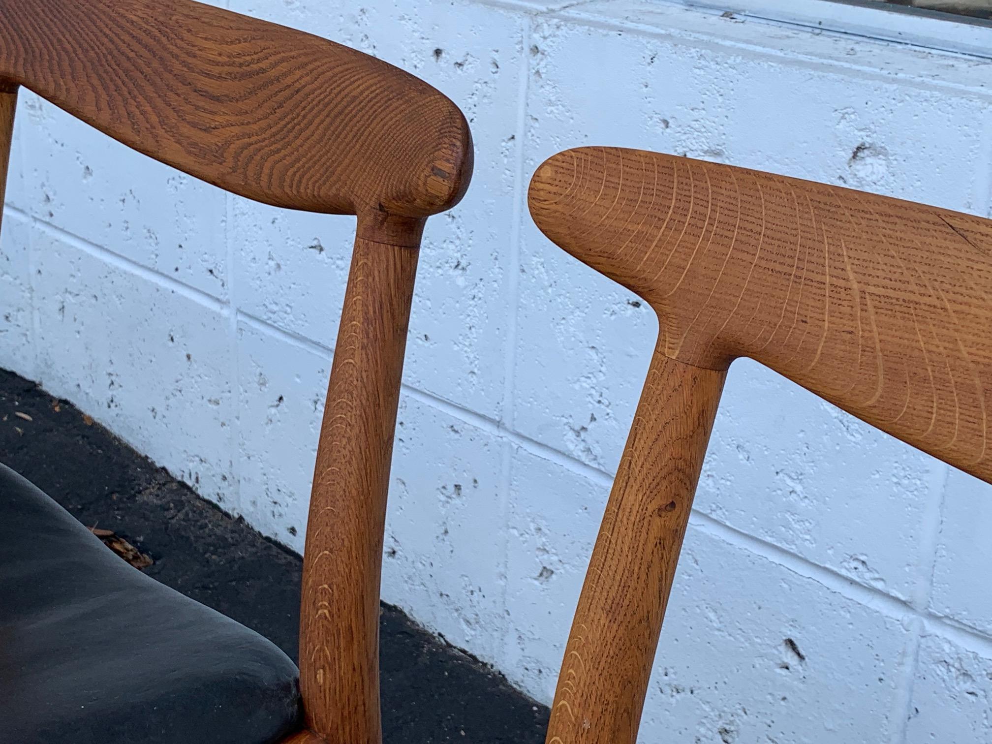 Mid-20th Century Set of Four Hans Wegner Dining  Chairs for Carl Madsen in Oak