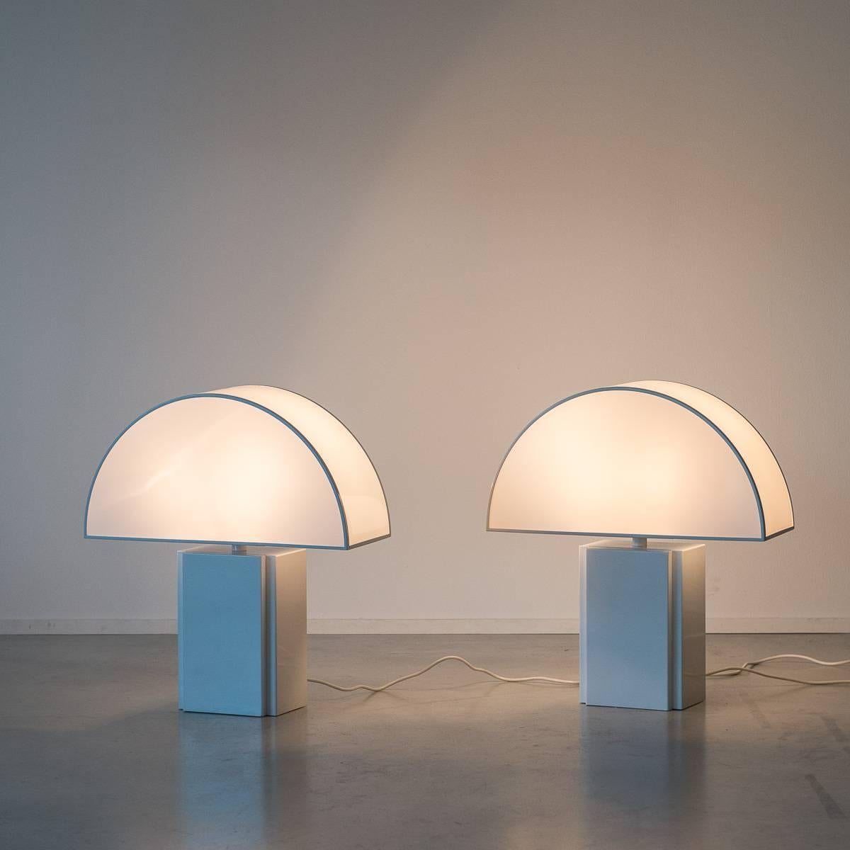 Italian Harvey Guzzini Olympe Table Lamps, Italy, 1970s