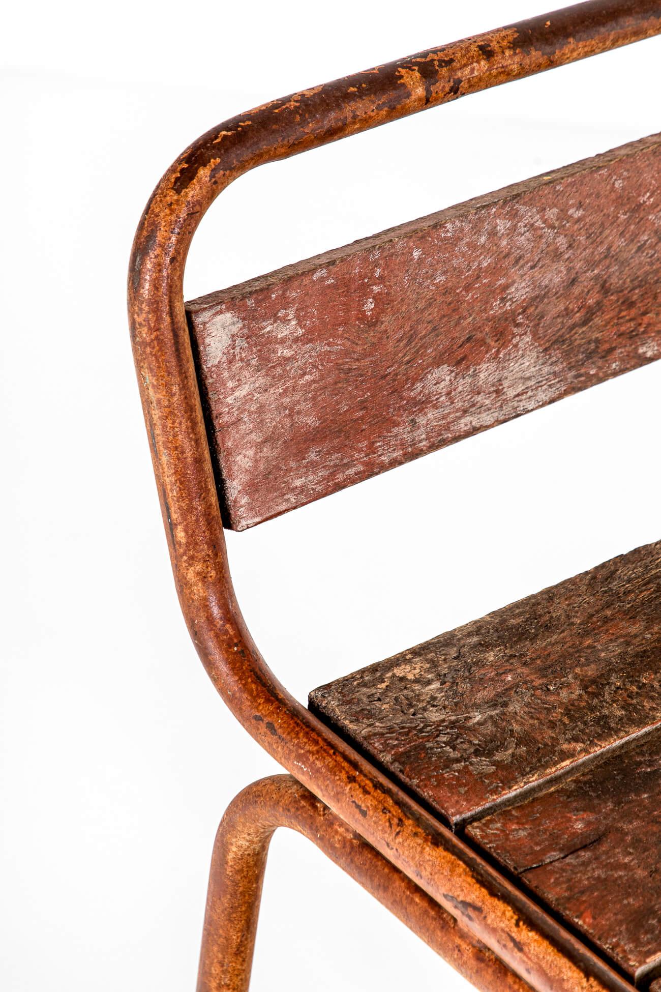 A Set of Four Italian Industrial Bar Stools For Sale 4