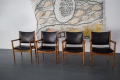 Satz von vier JH513-Sesseln aus Eichenholz von Hans Wegner für Johannes Hansen, C1957