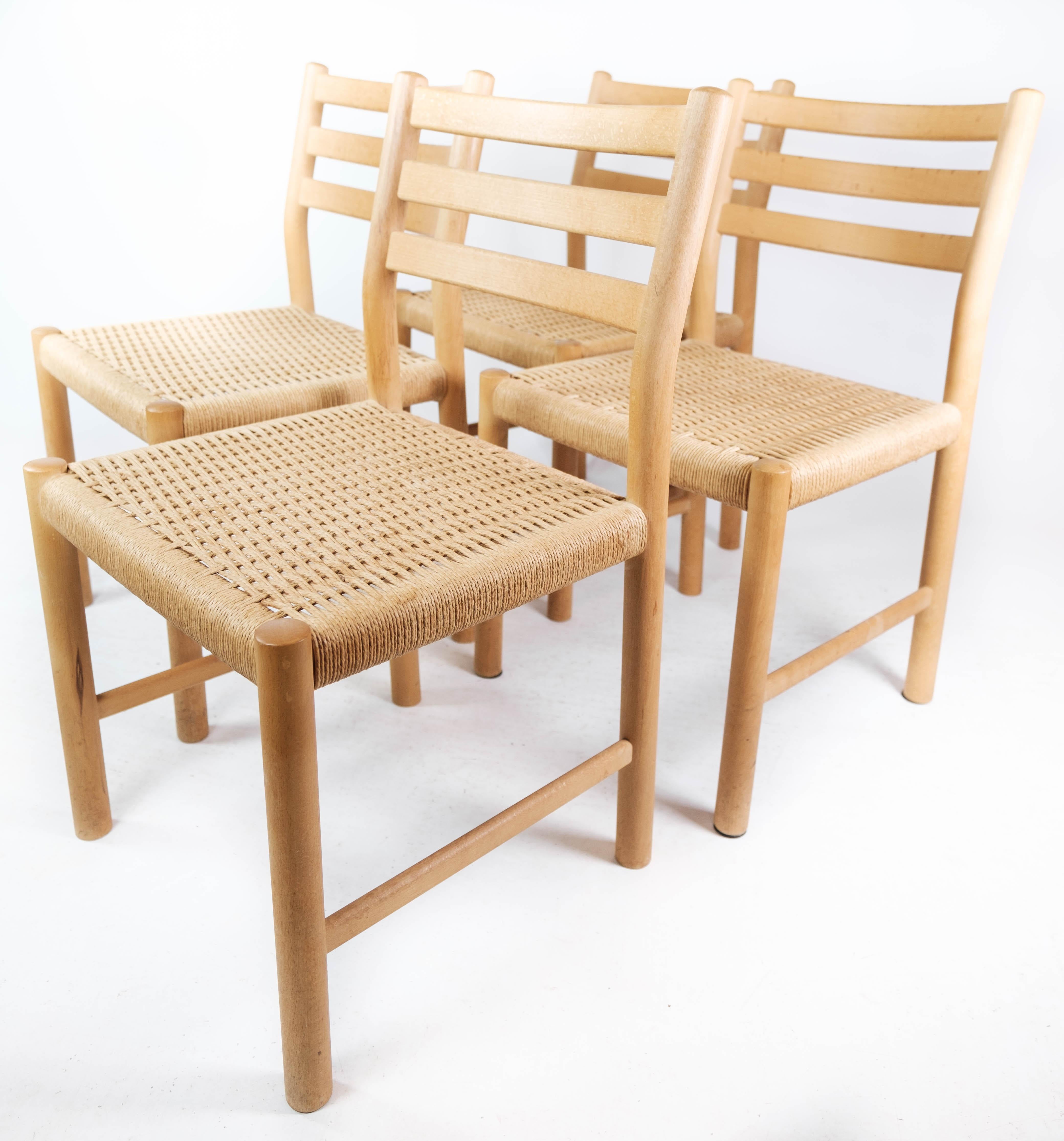 Set of Four Kurt Østervig Oak Dining Chairs for K.P. Møbler, 1960s 1