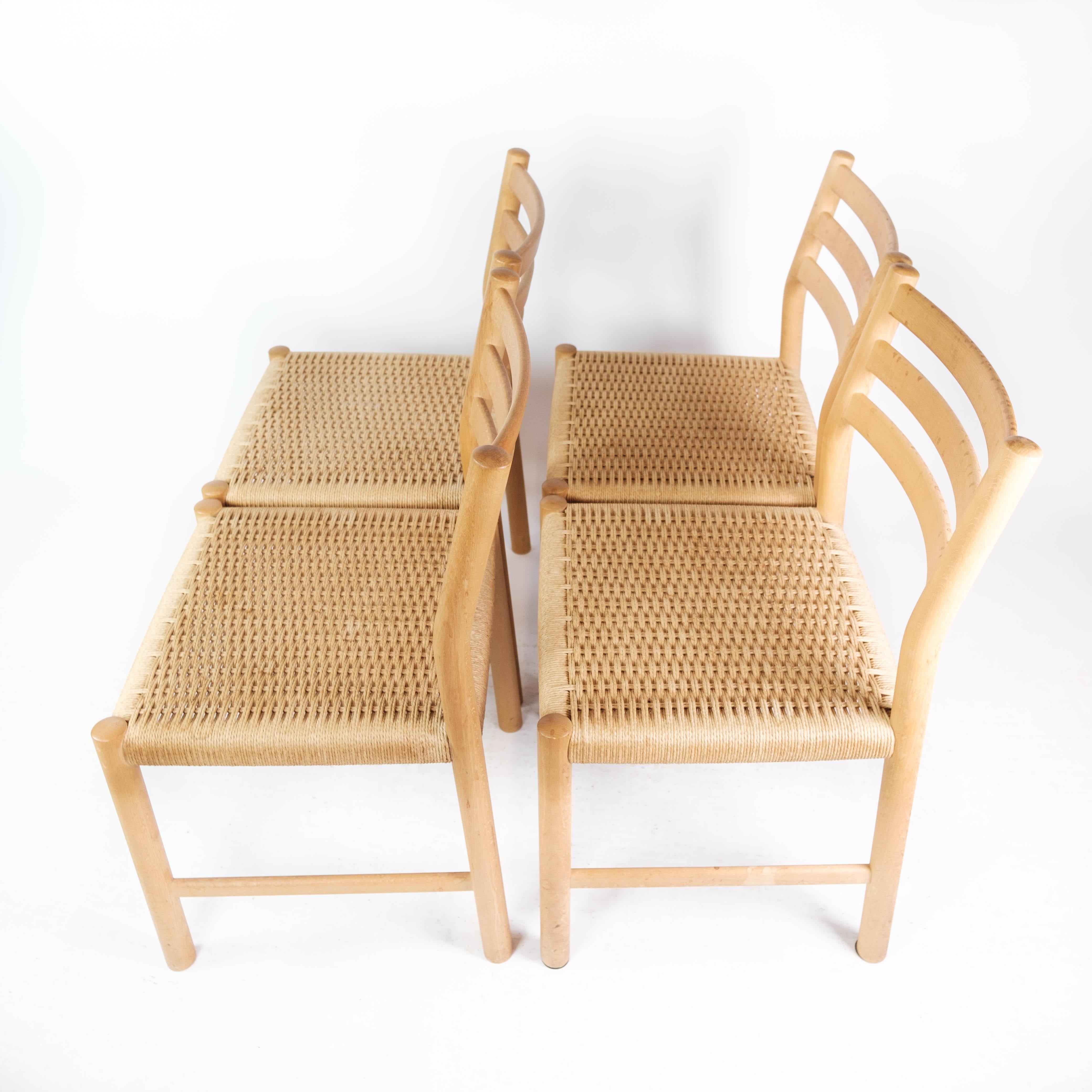 Set of Four Kurt Østervig Oak Dining Chairs for K.P. Møbler, 1960s 2
