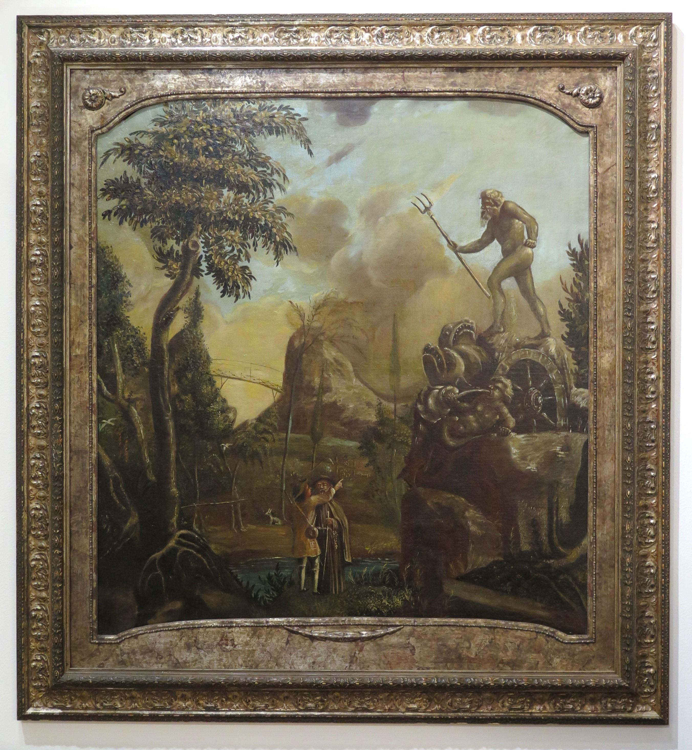 Hand-Painted A Set of Four Late 18th Century / Early 19th Century Allegorical Paintings For Sale