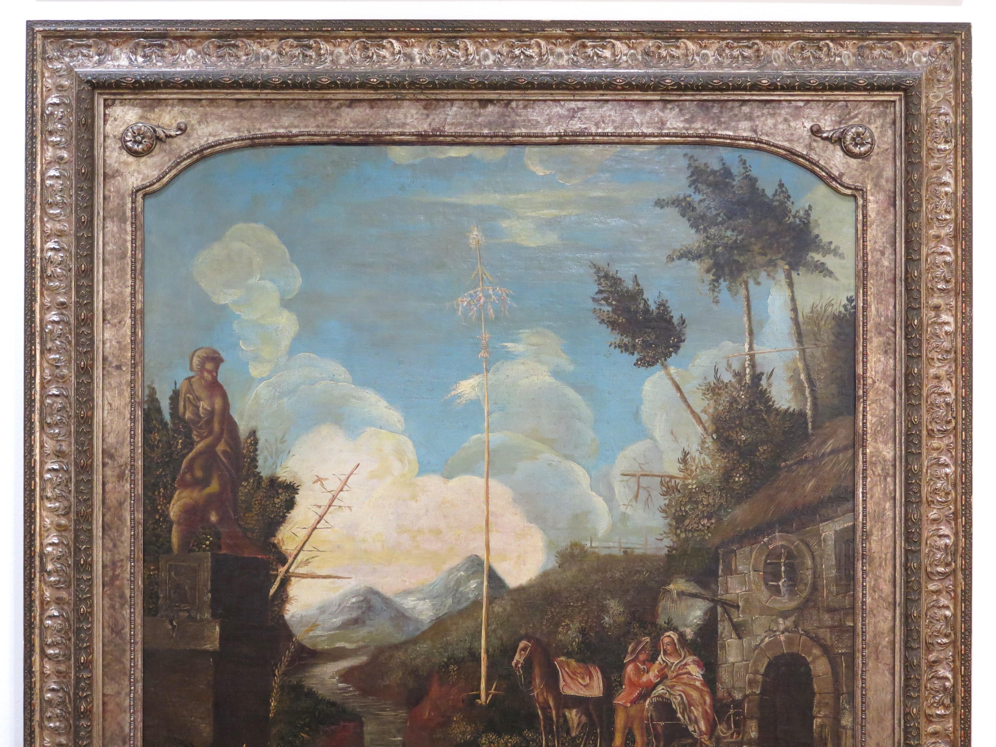 A Set of Four Late 18th Century / Early 19th Century Allegorical Paintings For Sale 1