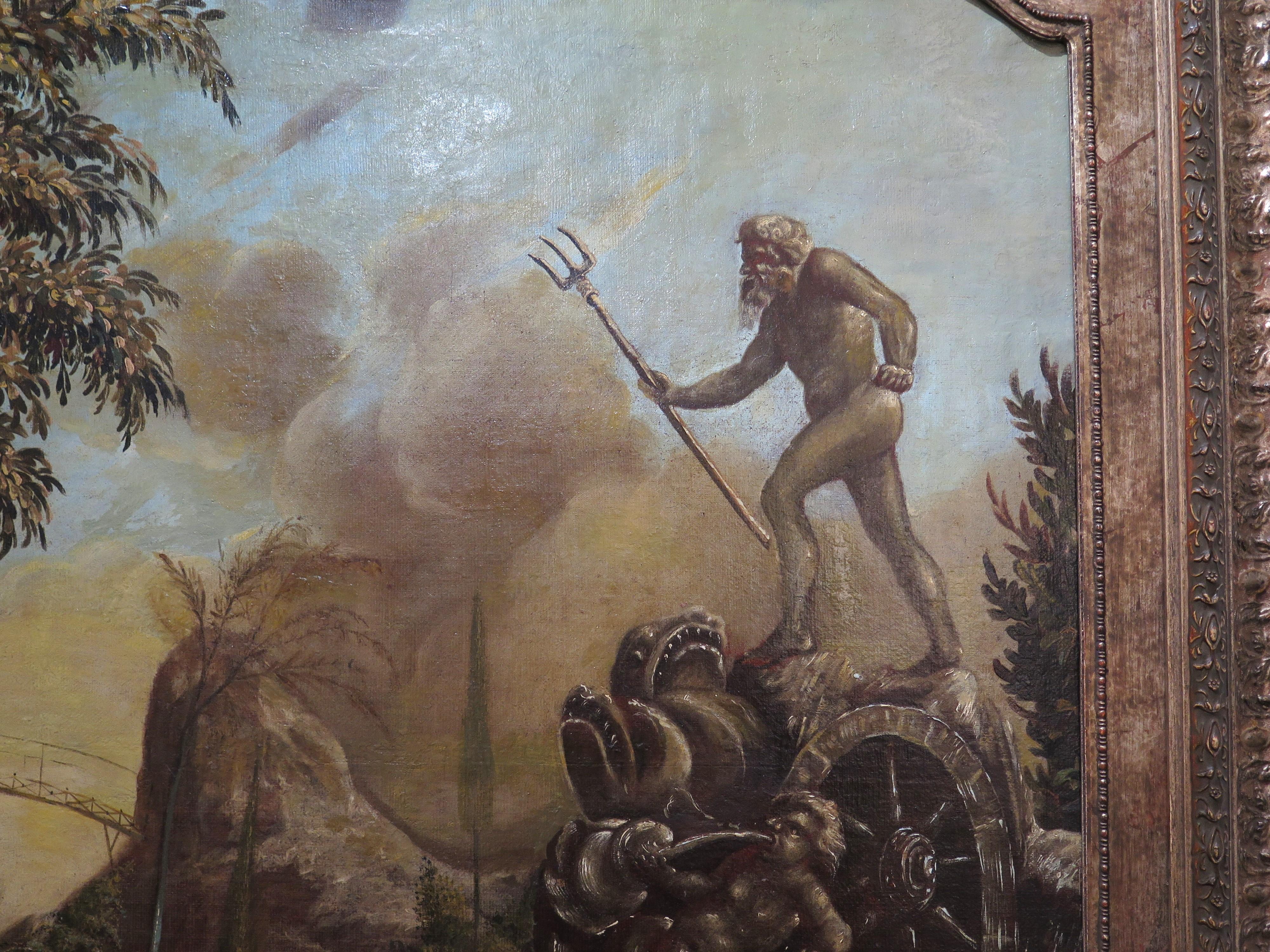 A Set of Four Late 18th Century / Early 19th Century Allegorical Paintings For Sale 2