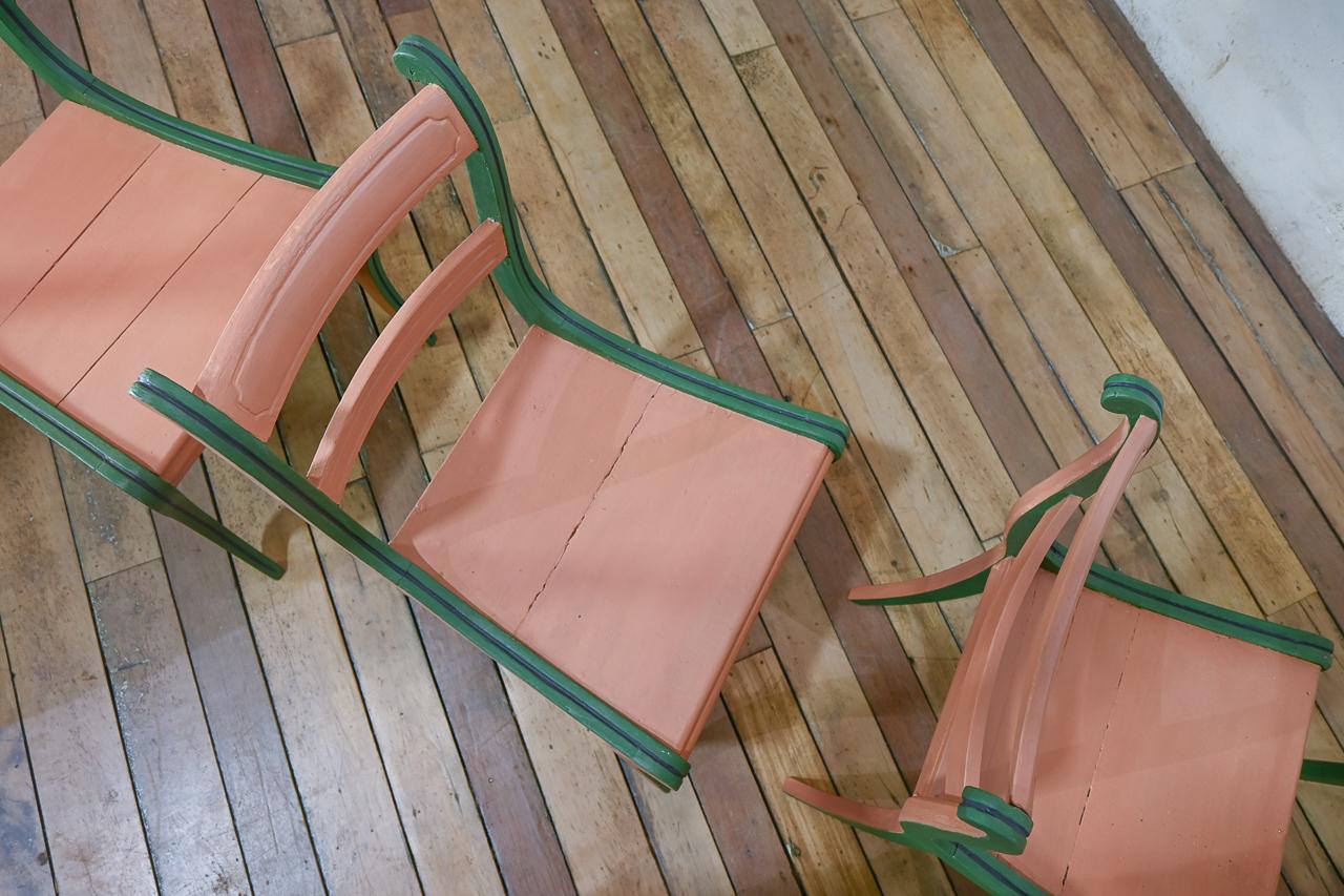 A Set of Four 19th Century Painted Side Chairs 10