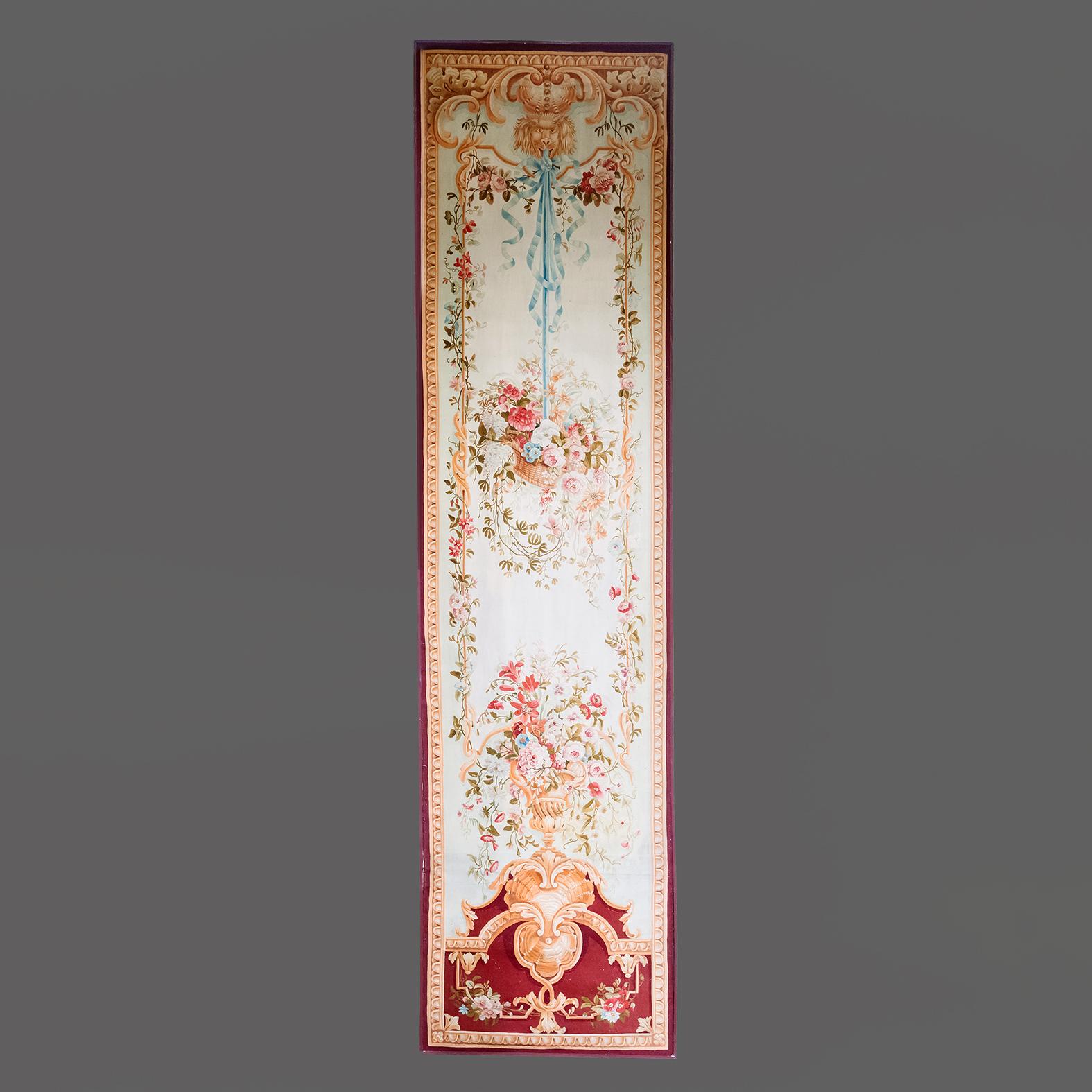 A Set of Four Massive Aubusson Tapestry Entre-Fenêtres In Good Condition For Sale In Brighton, West Sussex