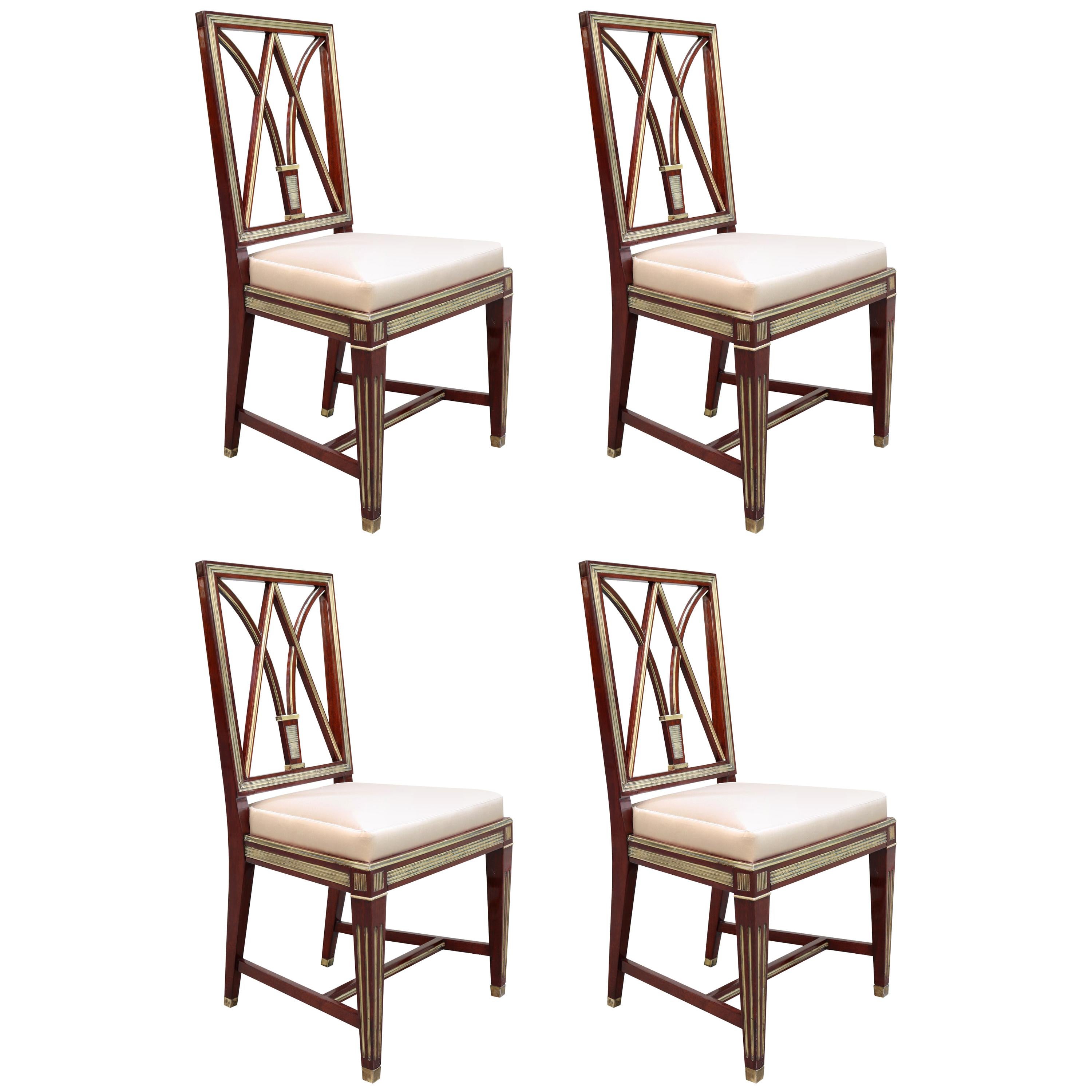 Set of Four Neoclassical Side Chairs