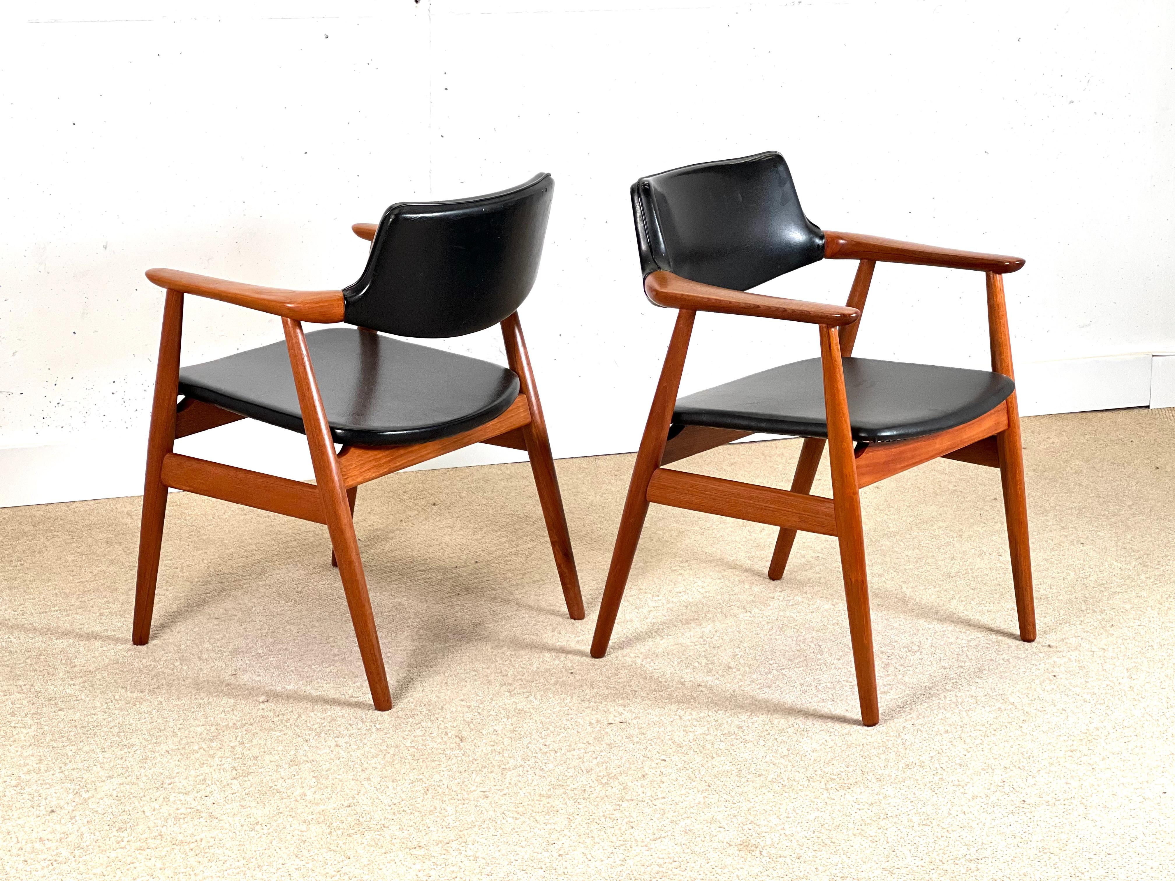 Teak A Set Of Four or six Svend Aage Eriksen Dining Room Chair Model Gm11, 1960 For Sale