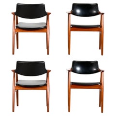 A Set Of Four or six Svend Aage Eriksen Dining Room Chair Model Gm11, 1960