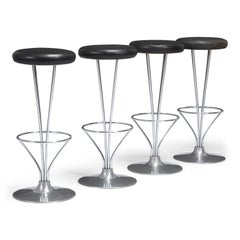 Ensemble de quatre tabourets de bar Piet Hein