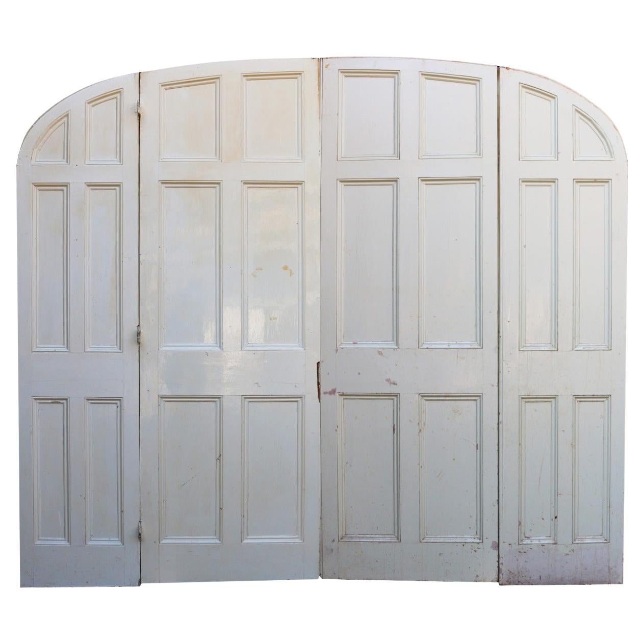 Set of Four Reclaimed Arched Room Dividing Doors
