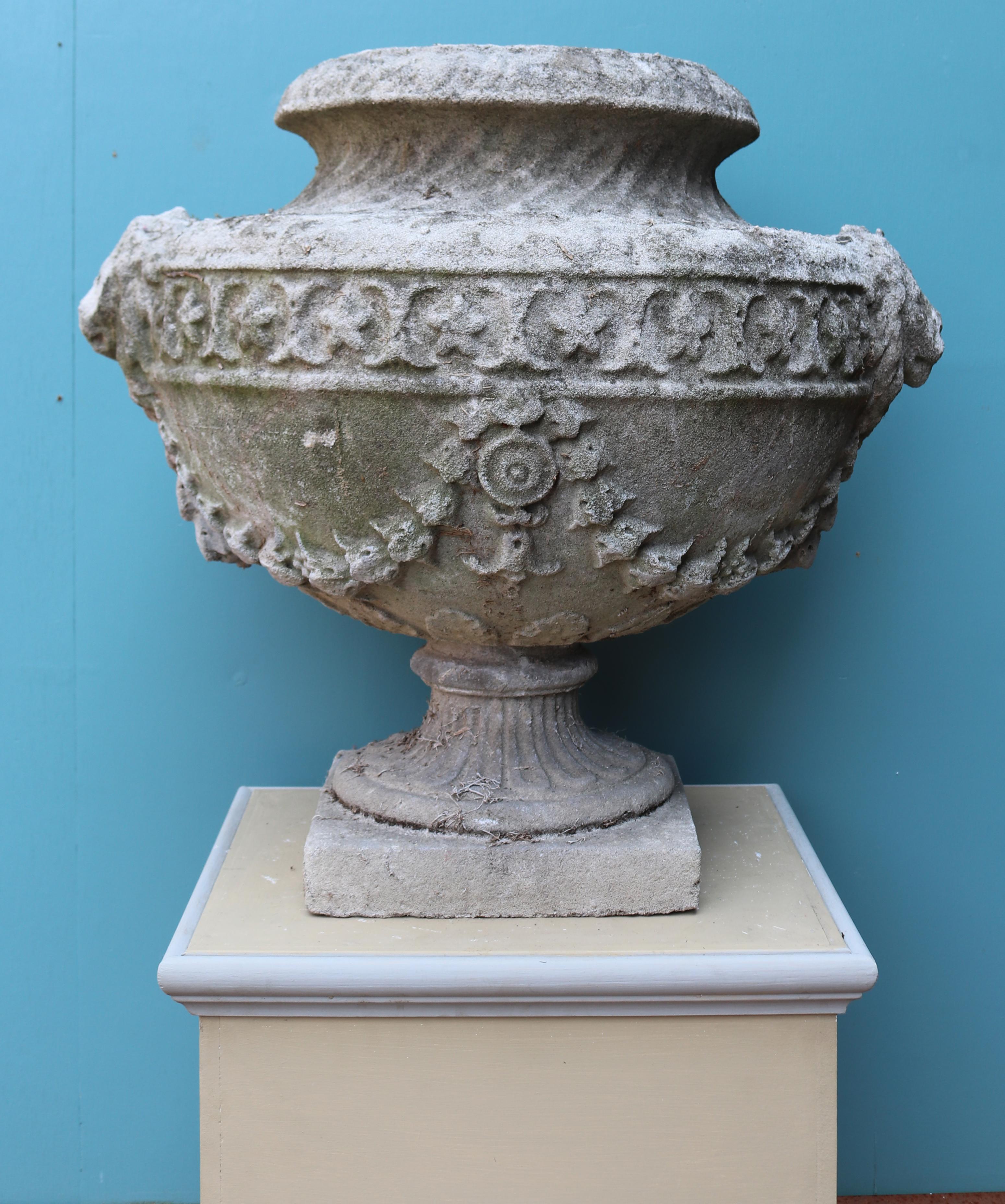 Set of Four Reclaimed Georgian Style Lidded Stone Urn Finials 1