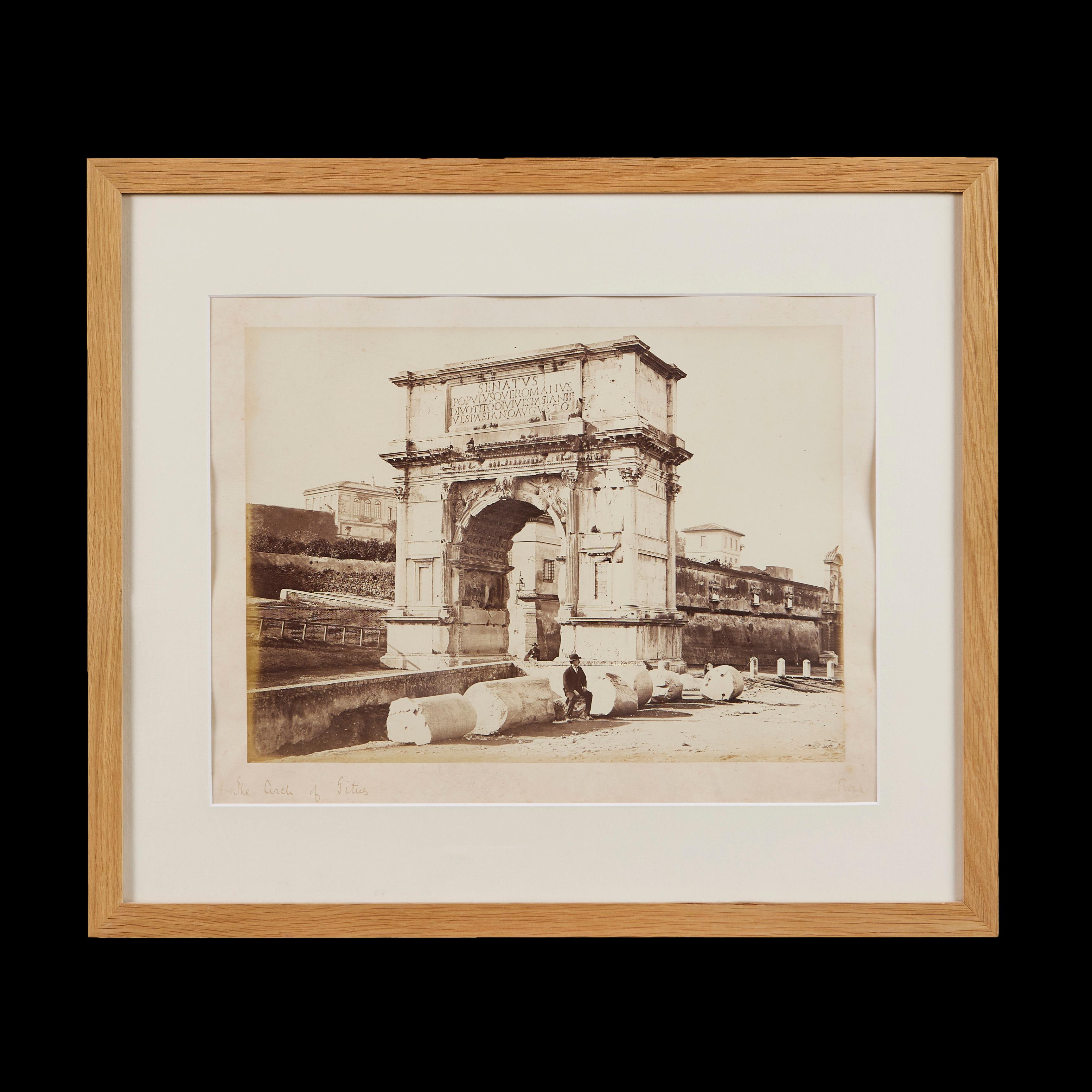 A Set of Four Sepia Photographs of Rome In Good Condition For Sale In London, GB
