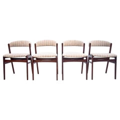Set of Four Teak Danish Dining Chairs, 1960s Set of Four Teak Danish Dining Chairs, 1960s