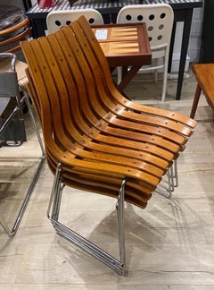A Set Of Four Vintage Teak Hans Bratturd Junior Scandia Chairs