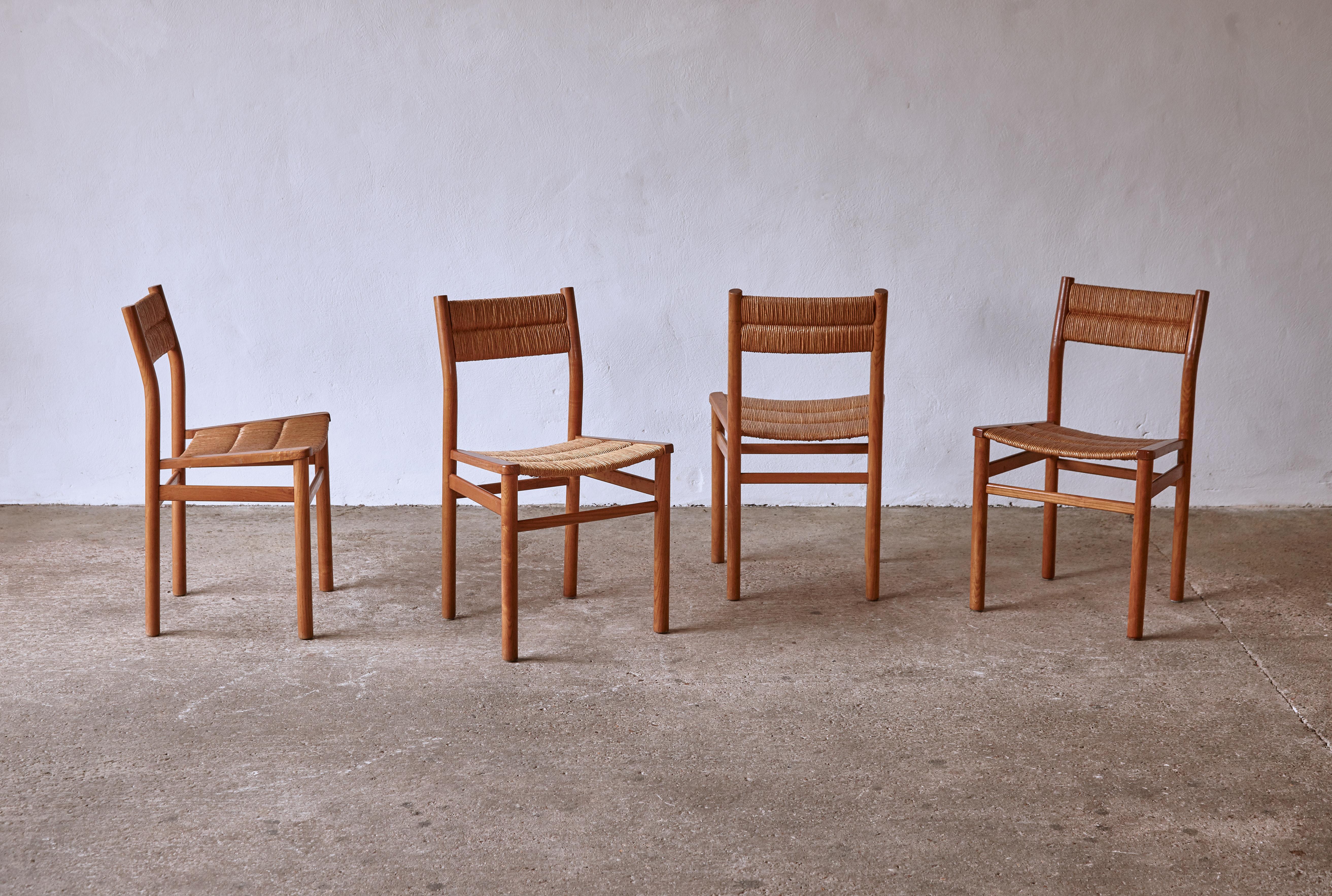 Mid-Century Modern Set of Four Weekend Dining Chairs by Pierre Gautier-Delaye, France, 1950s