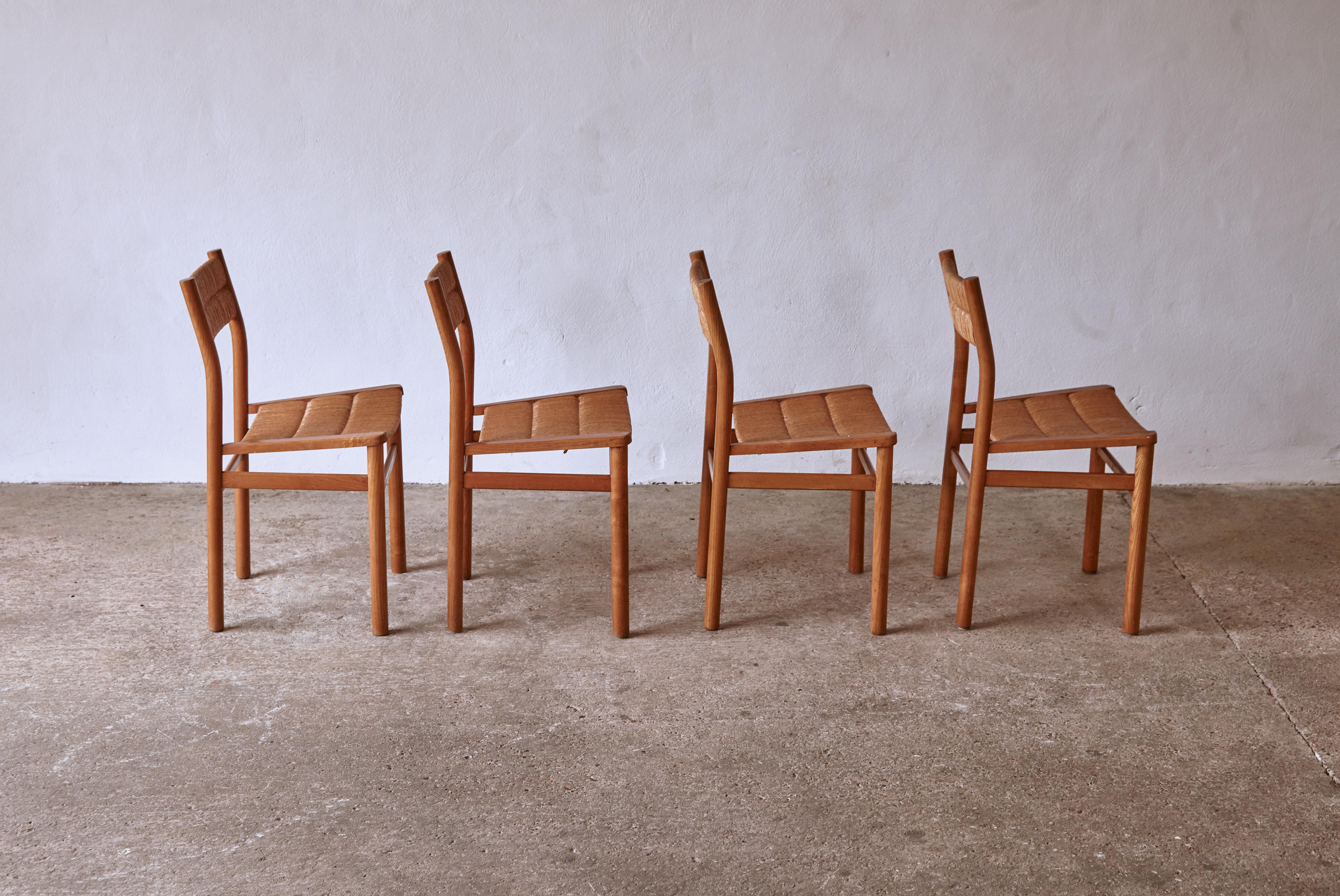 Set of Four Weekend Dining Chairs by Pierre Gautier-Delaye, France, 1950s In Good Condition In London, GB