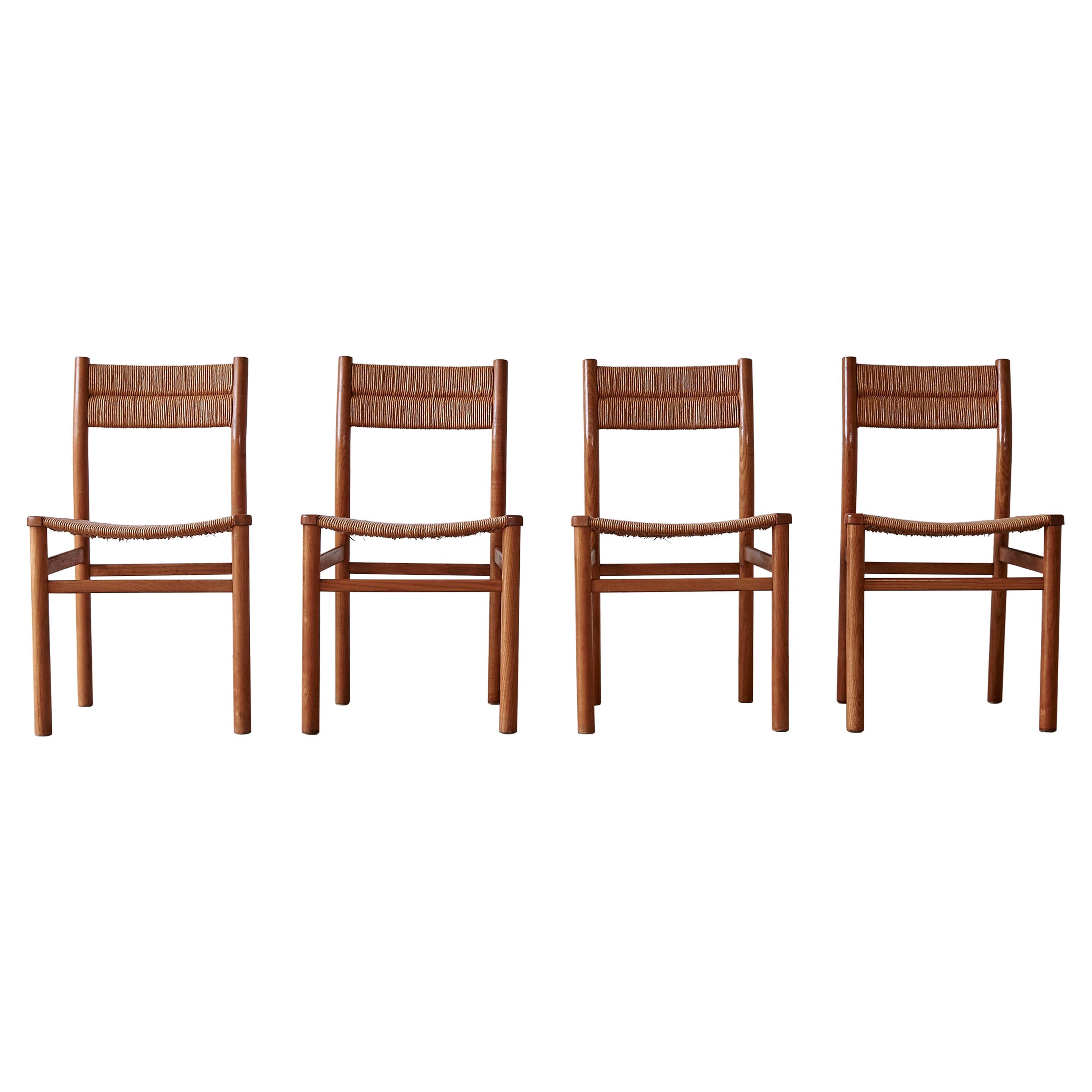 Set of Four Weekend Dining Chairs by Pierre Gautier-Delaye, France, 1950s