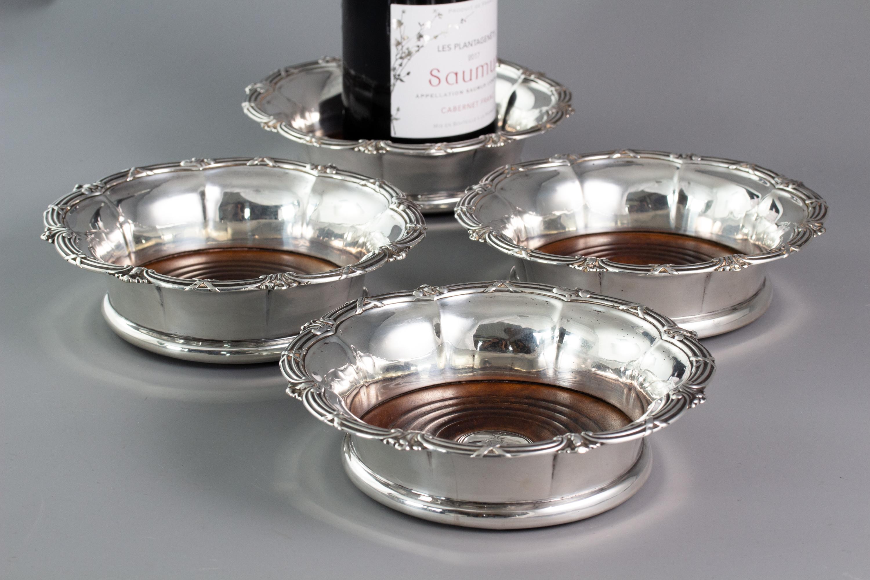 Set of Four William IV Silver Wine Coasters Sheffield, 1830 2