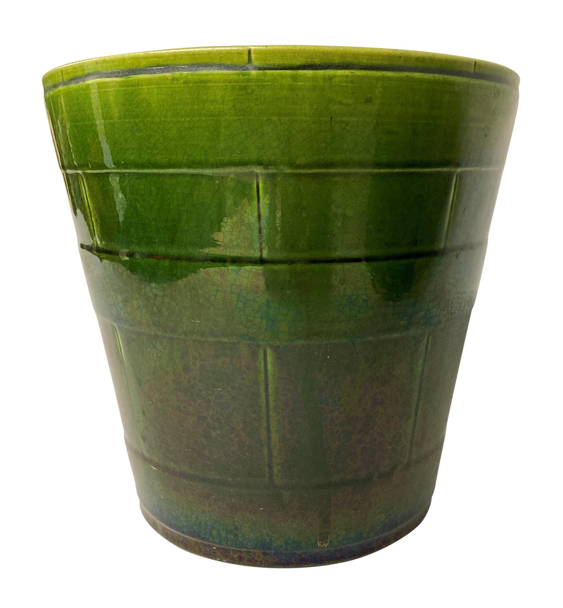 Ensemble de quatorze carats anglais Bretby & Other Cache Pot vert émeraude Bon état à Kent, Dover