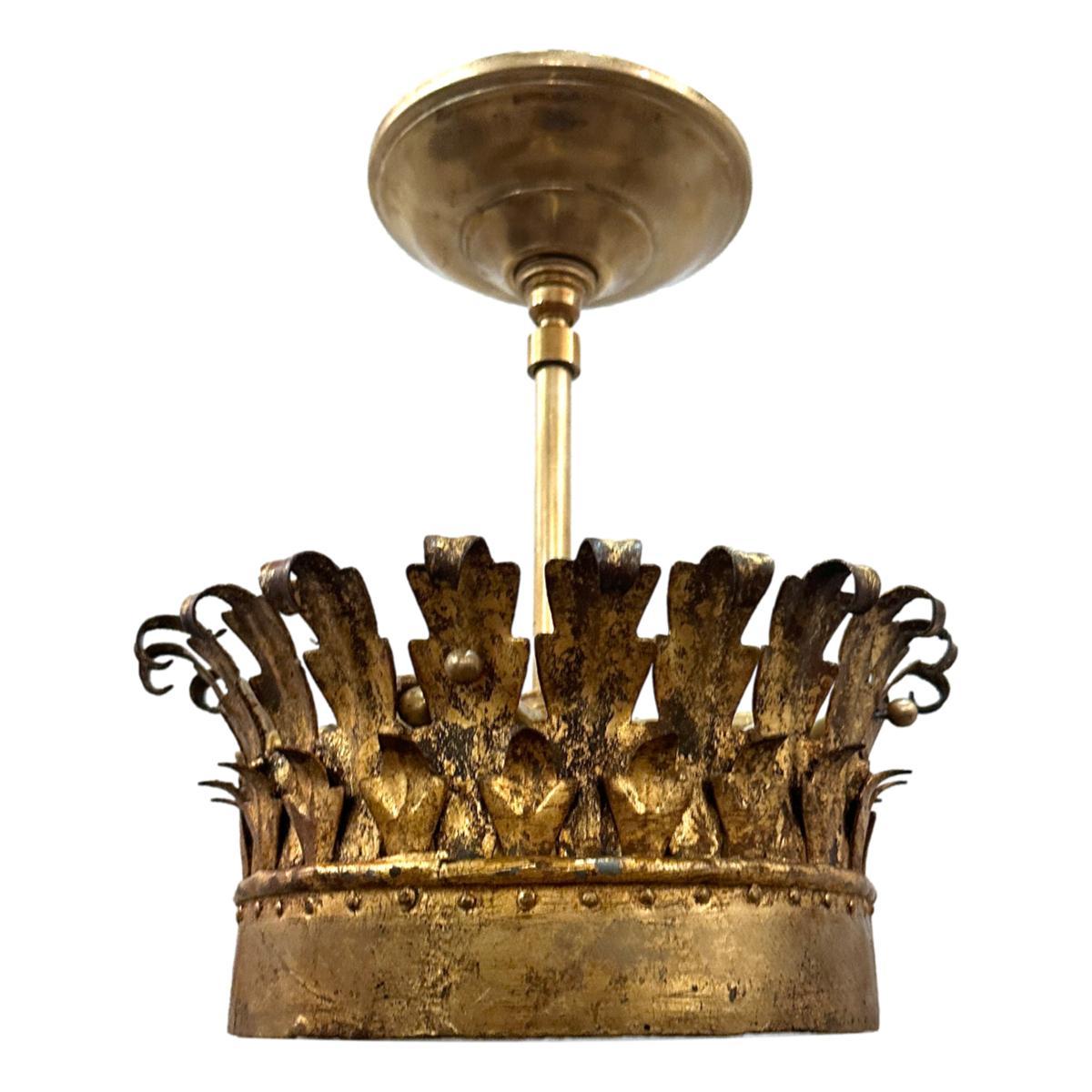 Metà XX secolo Un set di lampade francesi in metallo dorato, vendute singolarmente in vendita