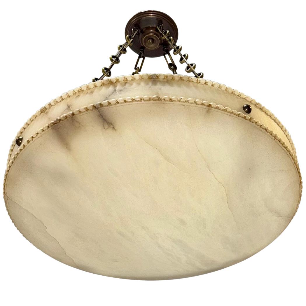 Metà XX secolo Un set di lampade neoclassiche francesi in alabastro, vendute singolarmente in vendita