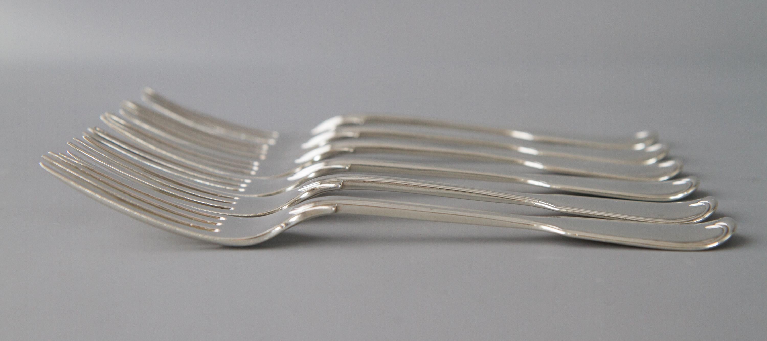 Set of Georgian/Victorian Silver Cutlery for Six For Sale 10