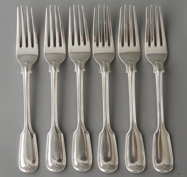 Set of Silver Cutlery for Six For Sale at 1stDibs