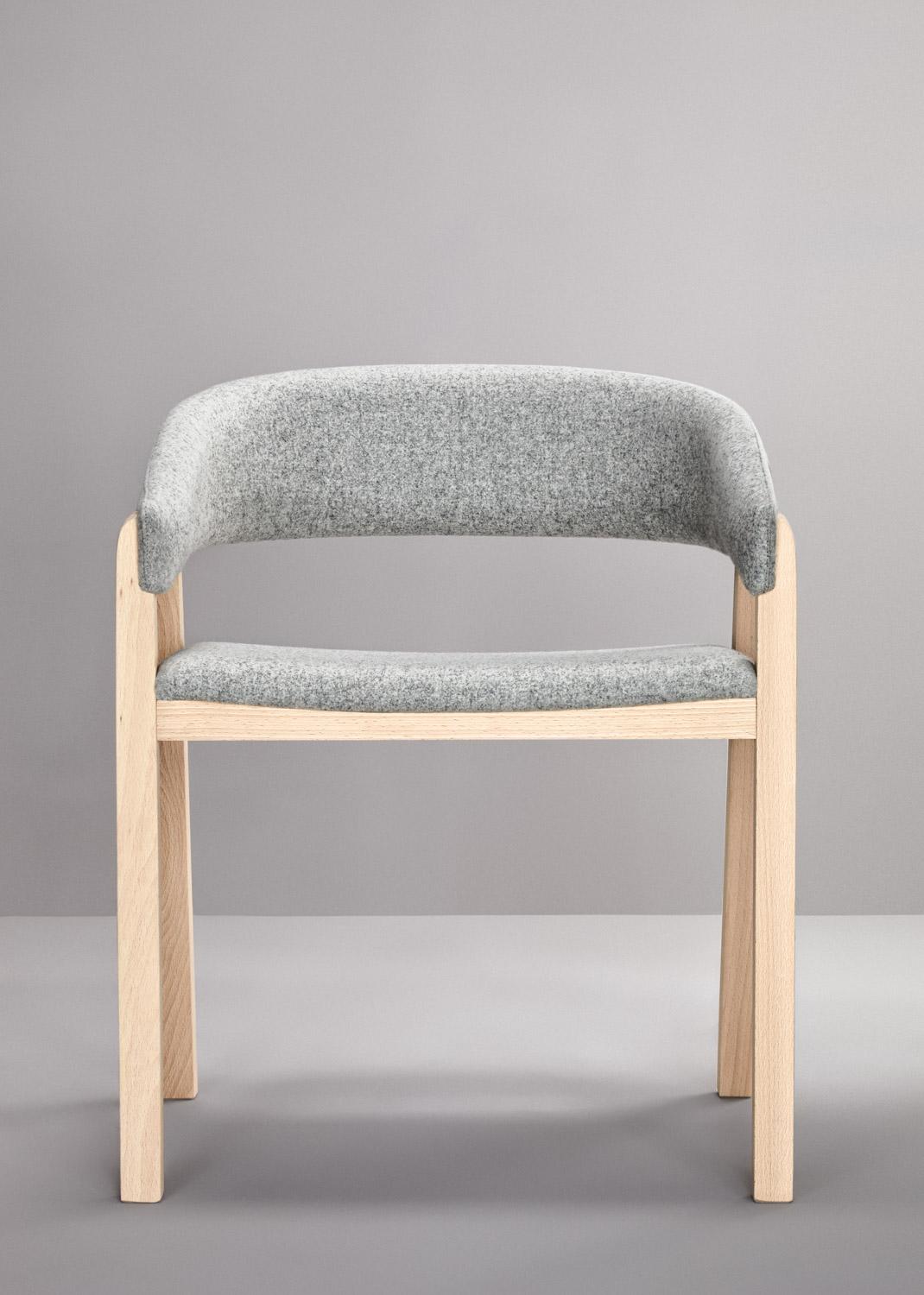 Set of Gray Oslo Stool & Chair by Pepe Albargues 1