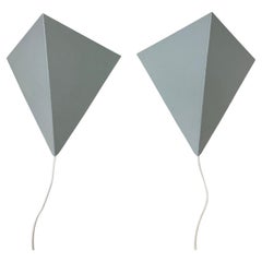 Un set di lampade da parete in metallo olandese vintage 1960 di J.Hoogervorst per Anvia Almelo
