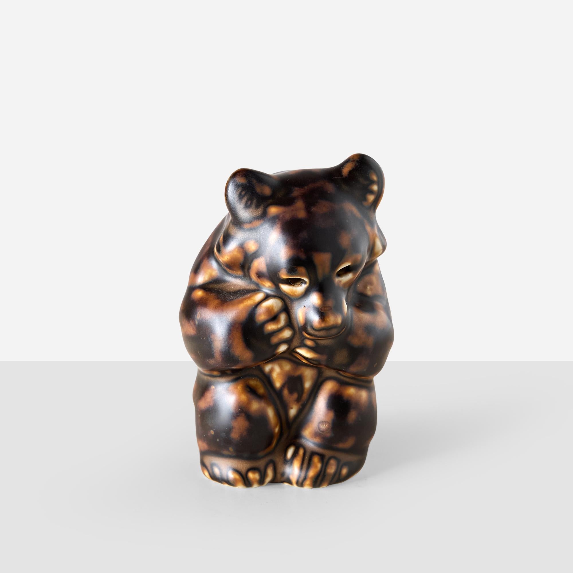 Ceramica Un set di orsetti Knud Kyhn per Royal Copenhagen in vendita