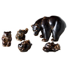 Conjunto de osos Knud Kyhn para Royal Copenhagen