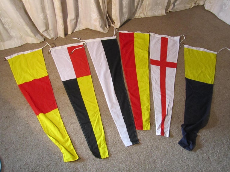 Set of Maritime 43 Large Signalling Flags at 1stDibs