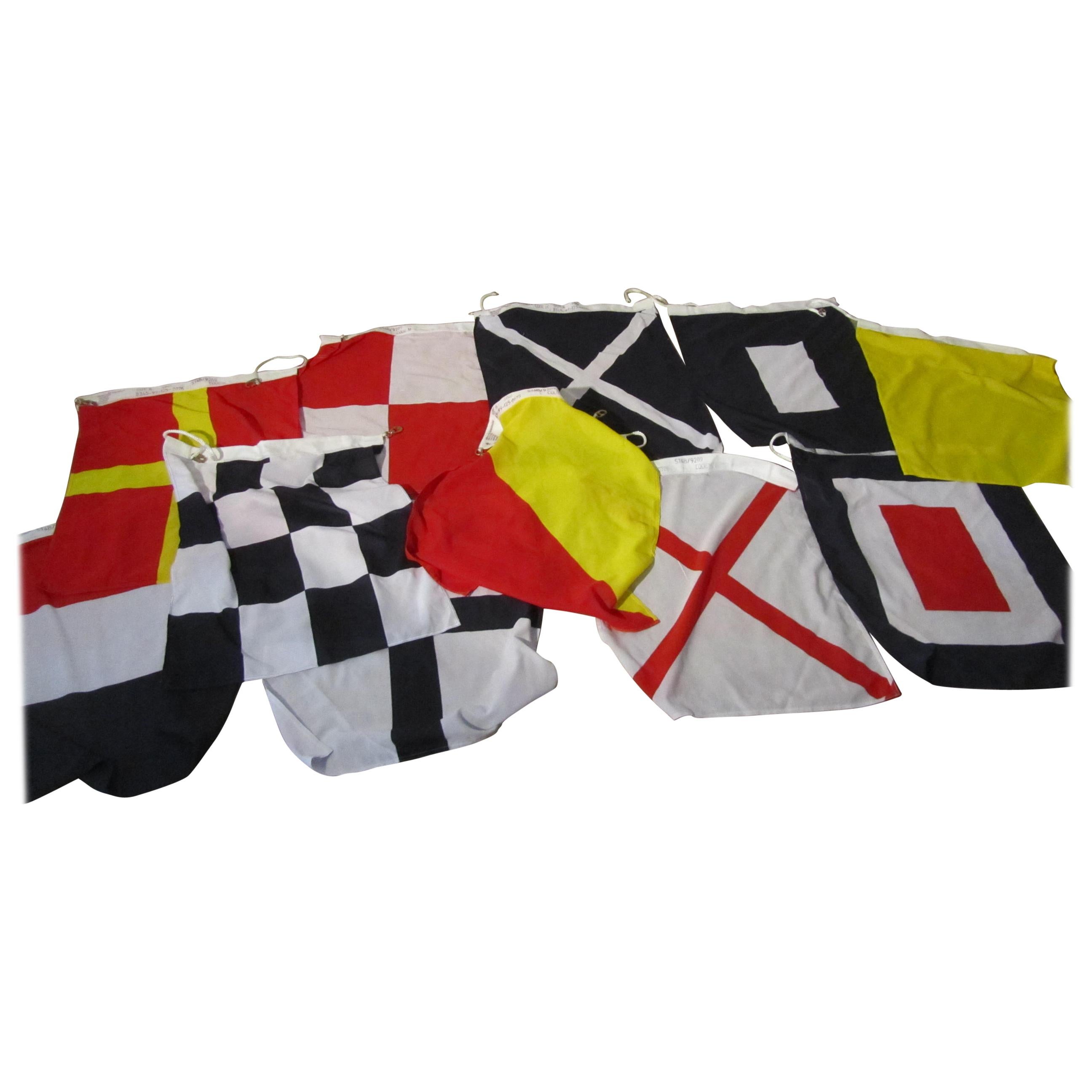 Set of Maritime 43 Large Signalling Flags