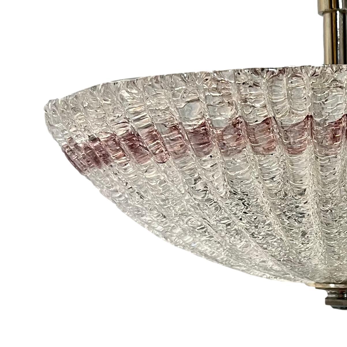 Set of Midcentury Murano Glass Light Fixtures, Sold Individually. In Good Condition For Sale In New York, NY