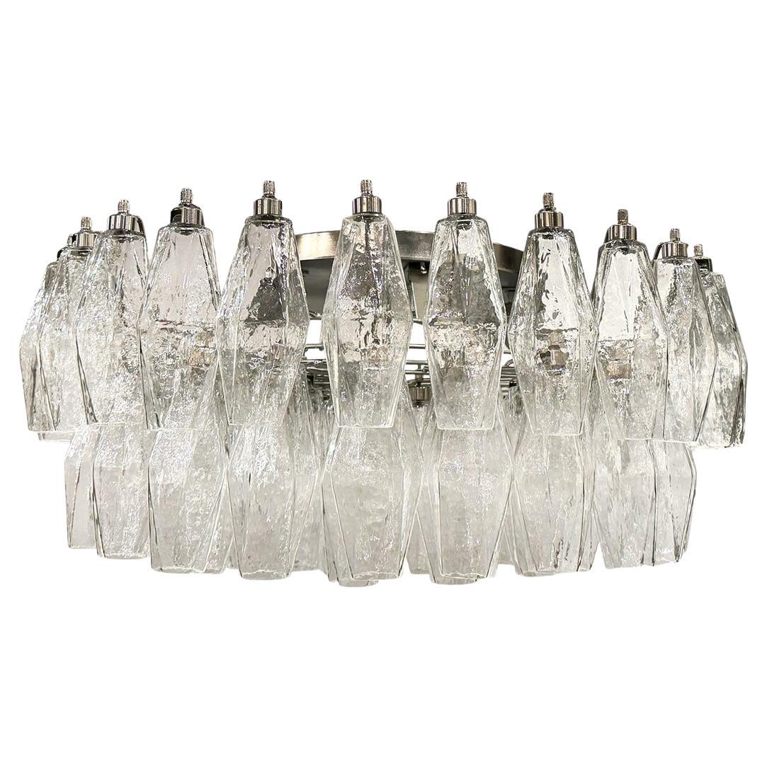A Set of Moderne Glass Flush Fixtures, Sold Individually