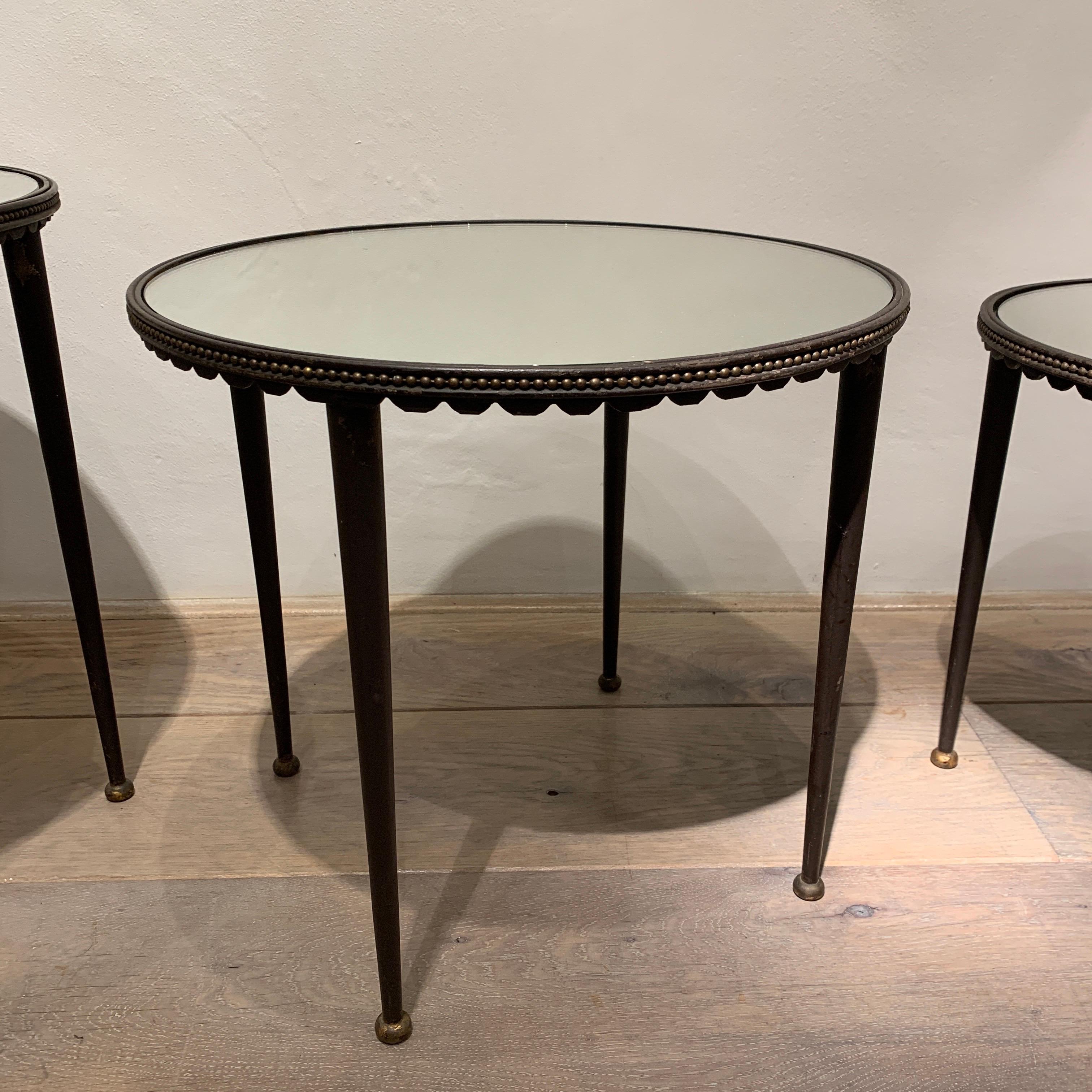 Set of Nesting Tables Attributed to Maison Jansen, 1960s 1