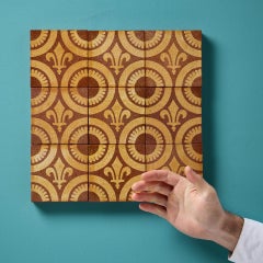 A Set of Nine Reclaimed Encaustic W.Godwin Tiles